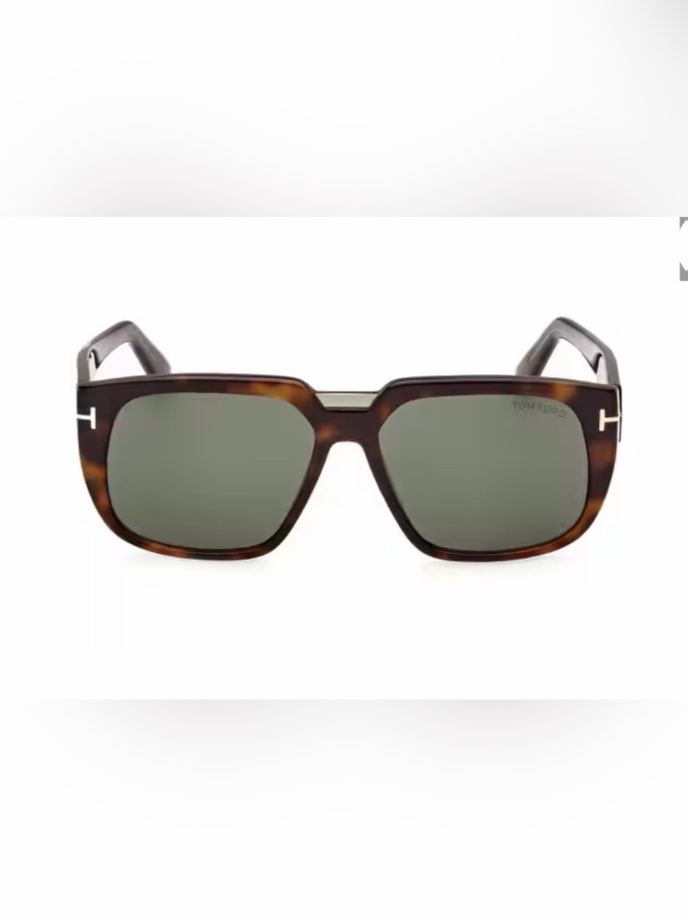Tom Ford Oliver TF1025 Rectangular Tortoiseshell Sunglasses - Brown Amber - Picture 8 of 8